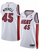 Men's Miami Heat #45 Davion Mitchell White 2025 Association Edition Swingman Stitched Jersey Dzhi,baseball caps,new era cap wholesale,wholesale hats